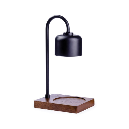 Arched Lamp Candle Warmer - Black & Wood