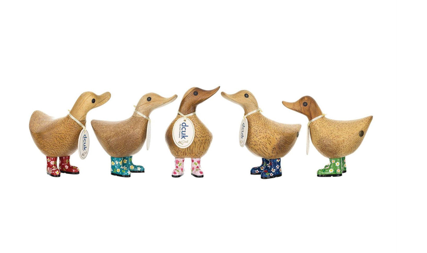 DCUK Floral Boots Duckys