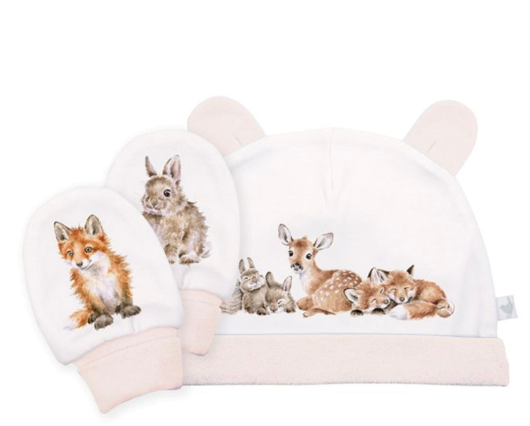 Little Forest Hat & Mitten Set -Wrendale Designs