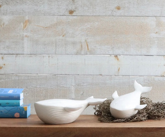 Whale Stoneware Decor