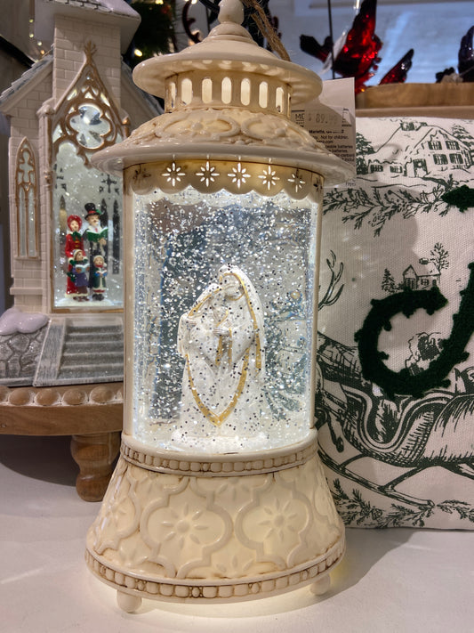 LED Holy Family Waterglobe