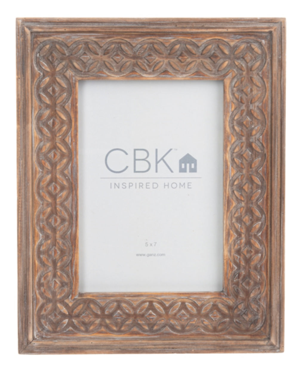 Carved Medallion Frame