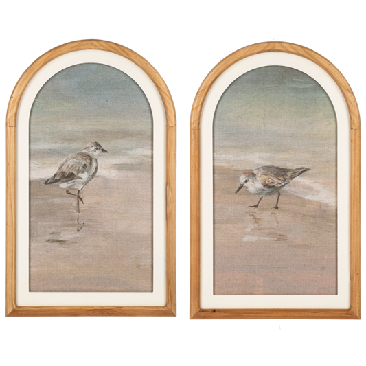 Sand Piper Arched Wall Art