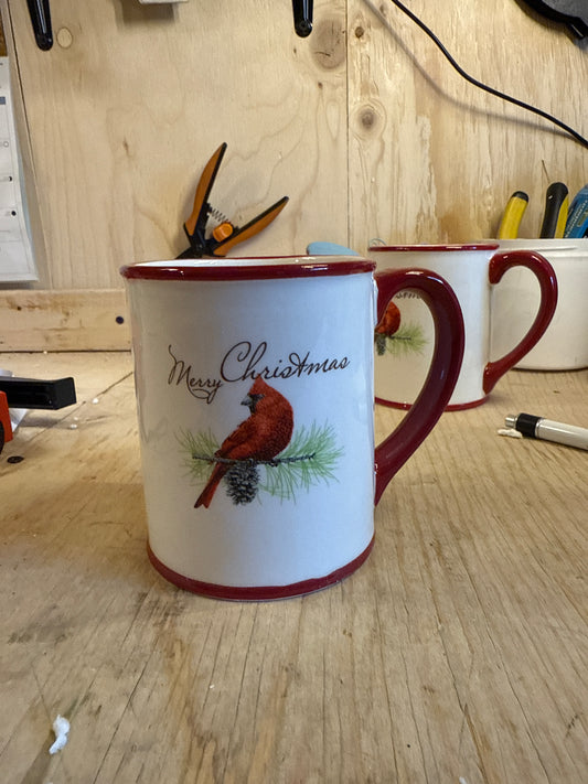 Merry Christmas Cardinal Mug