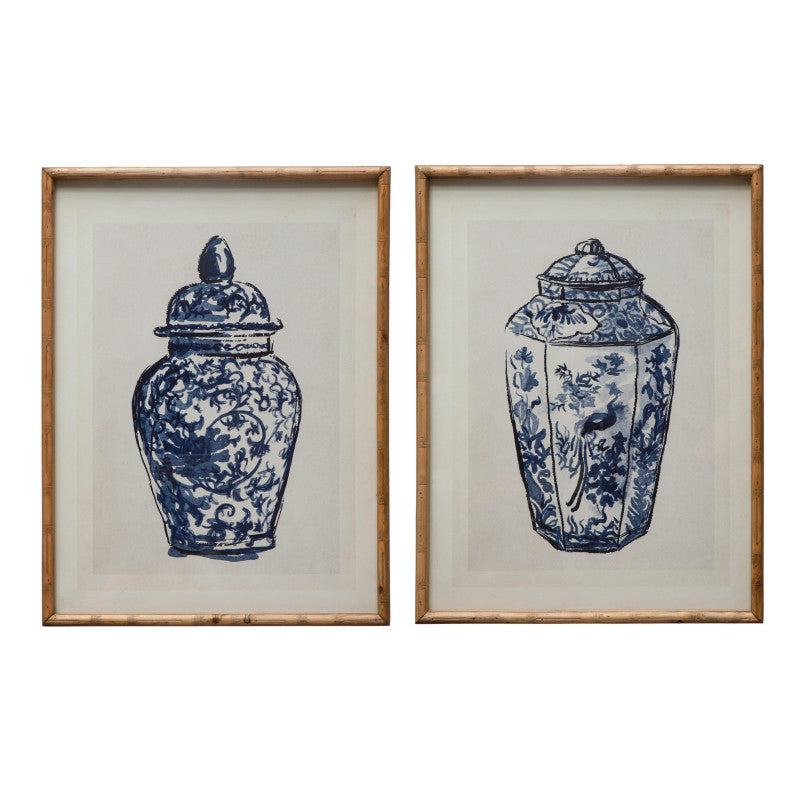 Framed Chinoiserie Artwork ASST ￼