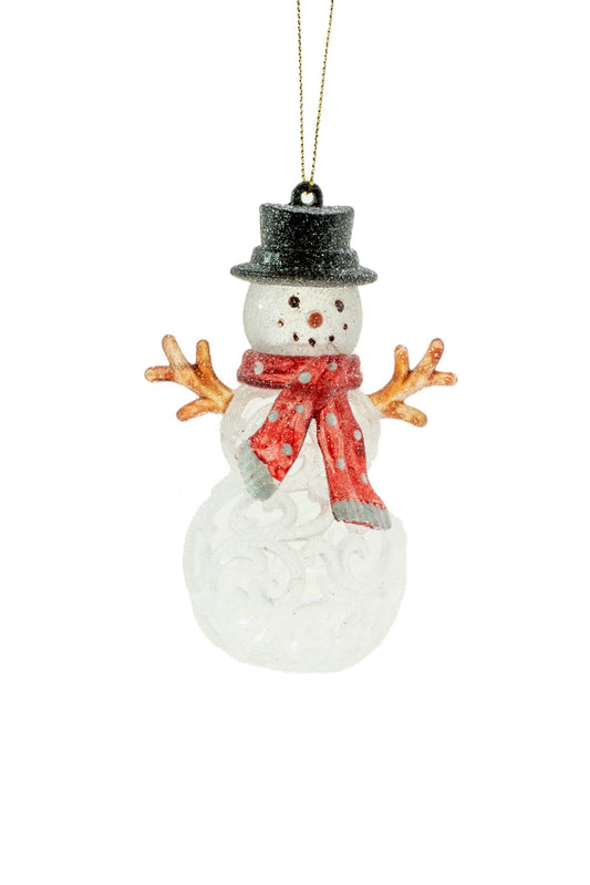 4.5" Icy Snowman Ornament