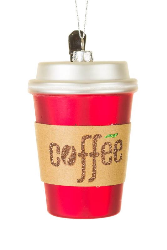 Glass Coffee To Go Ornament