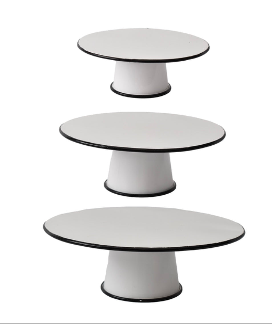 Black & White Enamel Riser