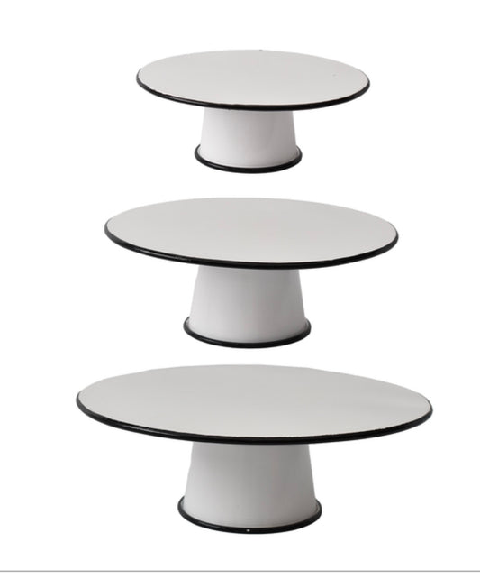 Black & White Enamel Riser