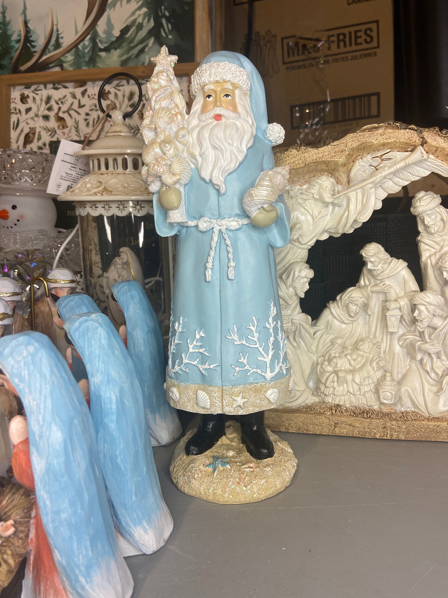 Coastal Santa Figurine