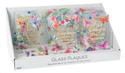 Dear Loved Ones Glass Plaque/Sun Catcher ASST