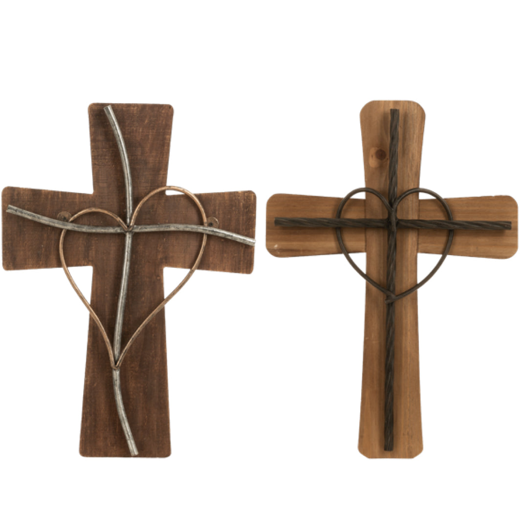 Carved Cross Wall Decor ASST