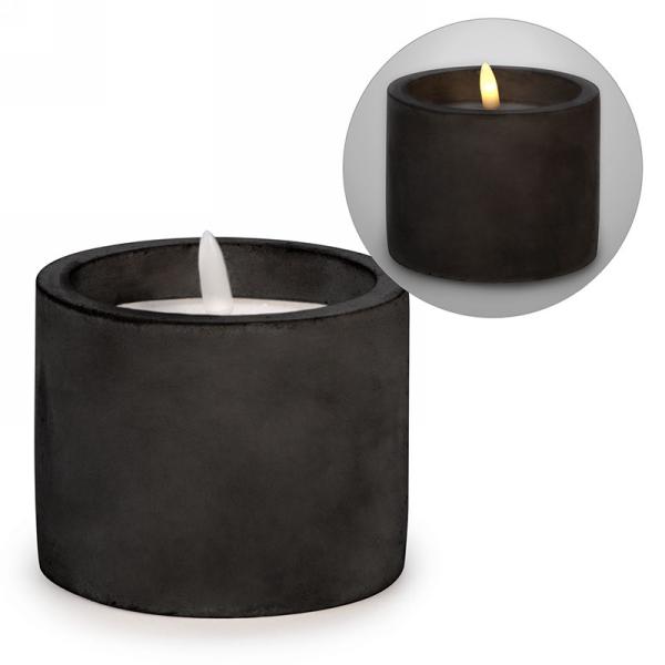 Round LED Cement Candle