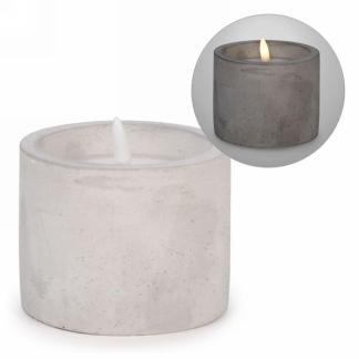 Round LED Cement Candle