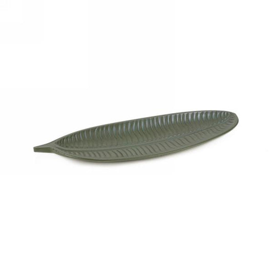 Khaki Green Leaf Platter