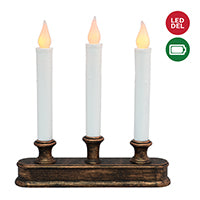 3 LED Candelabra W/Sensor