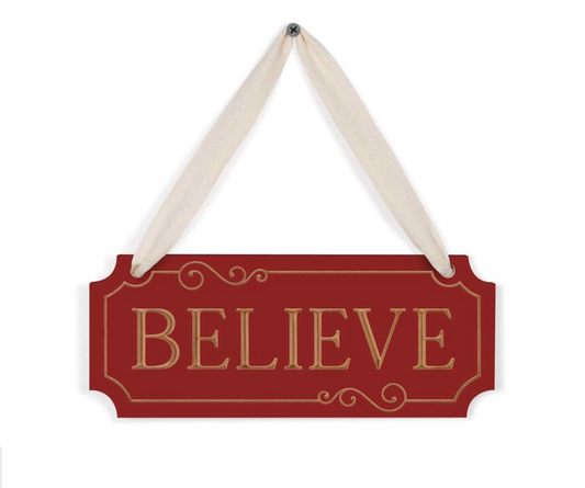 Door/Wall Hanger Believe