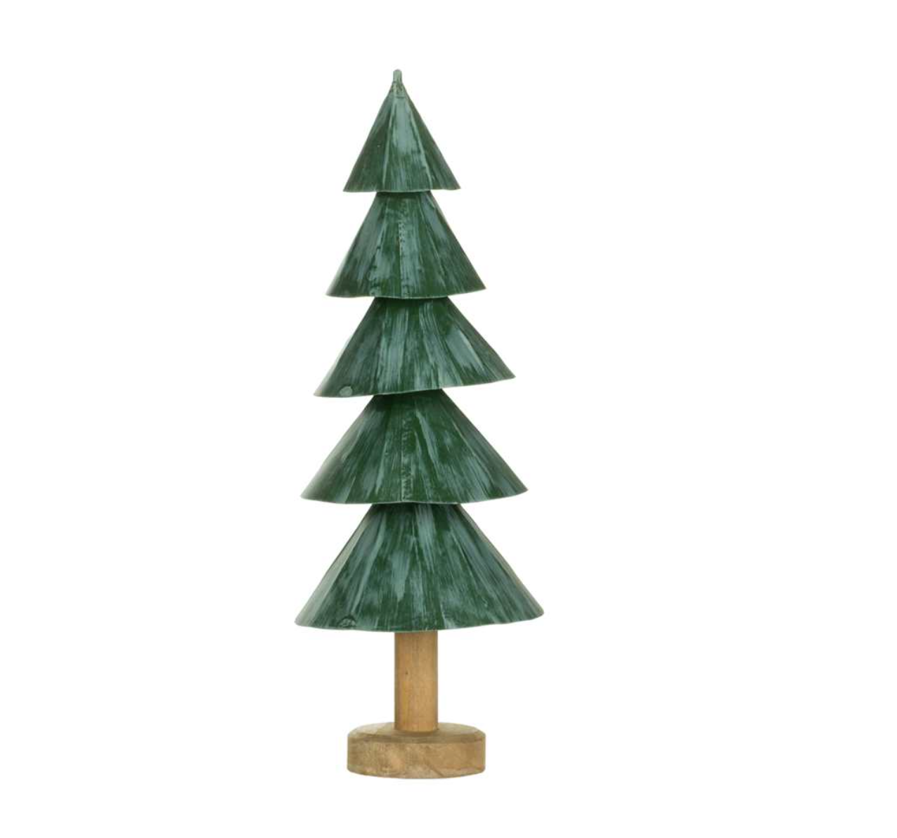 13.5" Metal Tree W/Wood Base