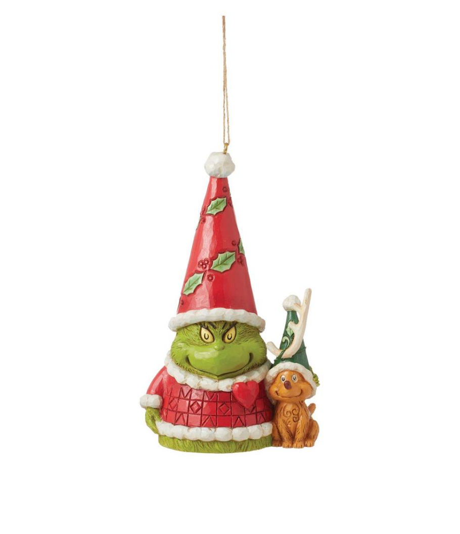 Grinch Gnome W/Max Ornament - Jim Shore