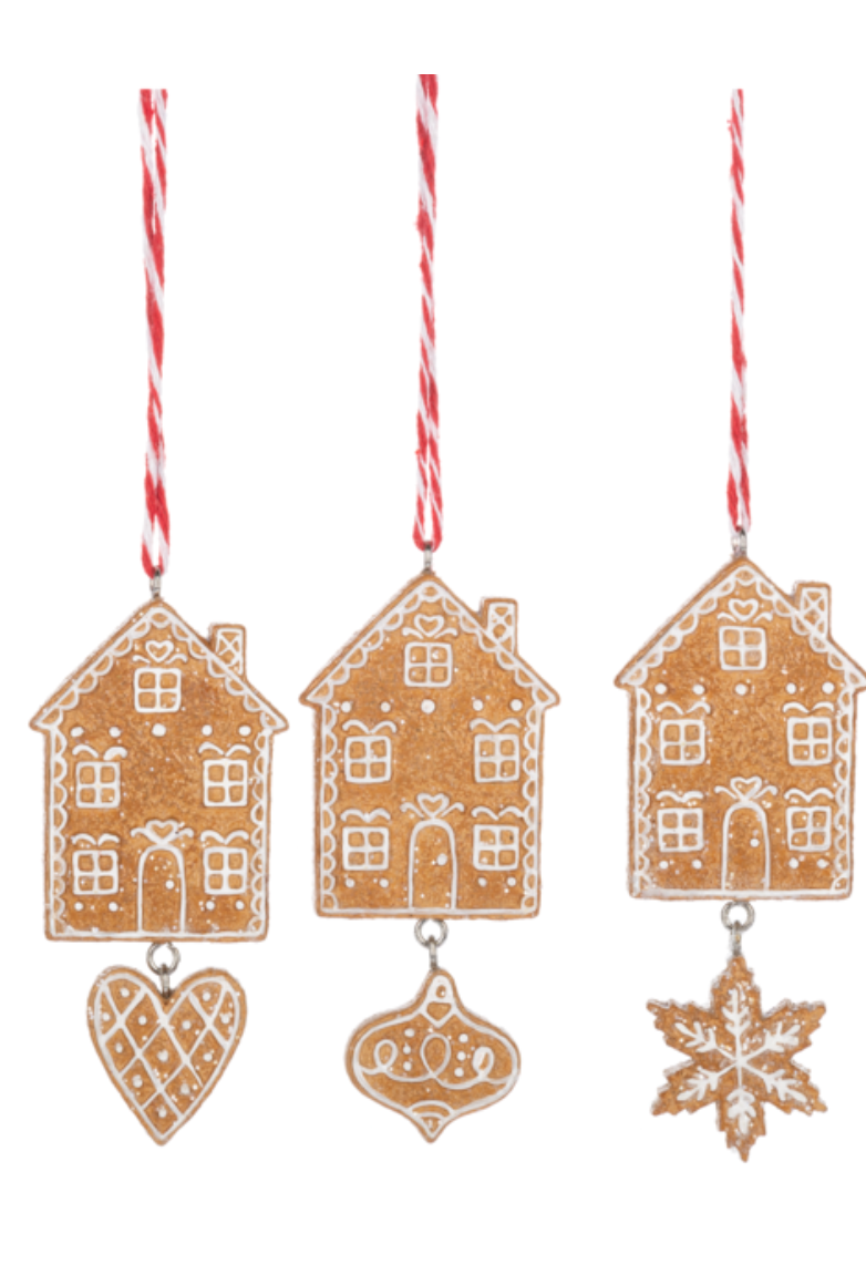 Gingerbread House Cookie Ornament ASST