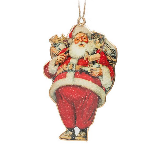 Big Belly Santa Ornament