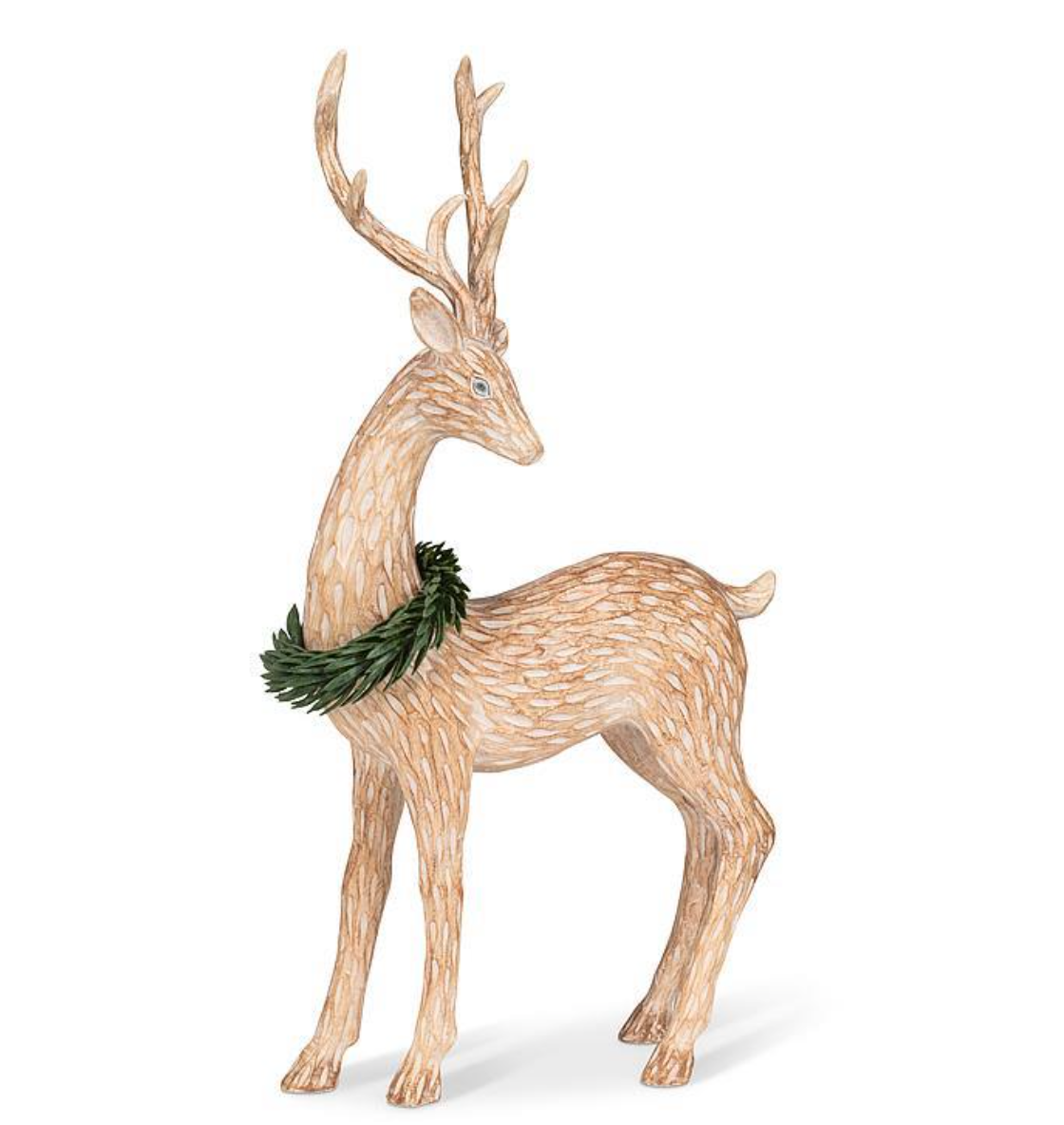 Standing Deer W/Wreath