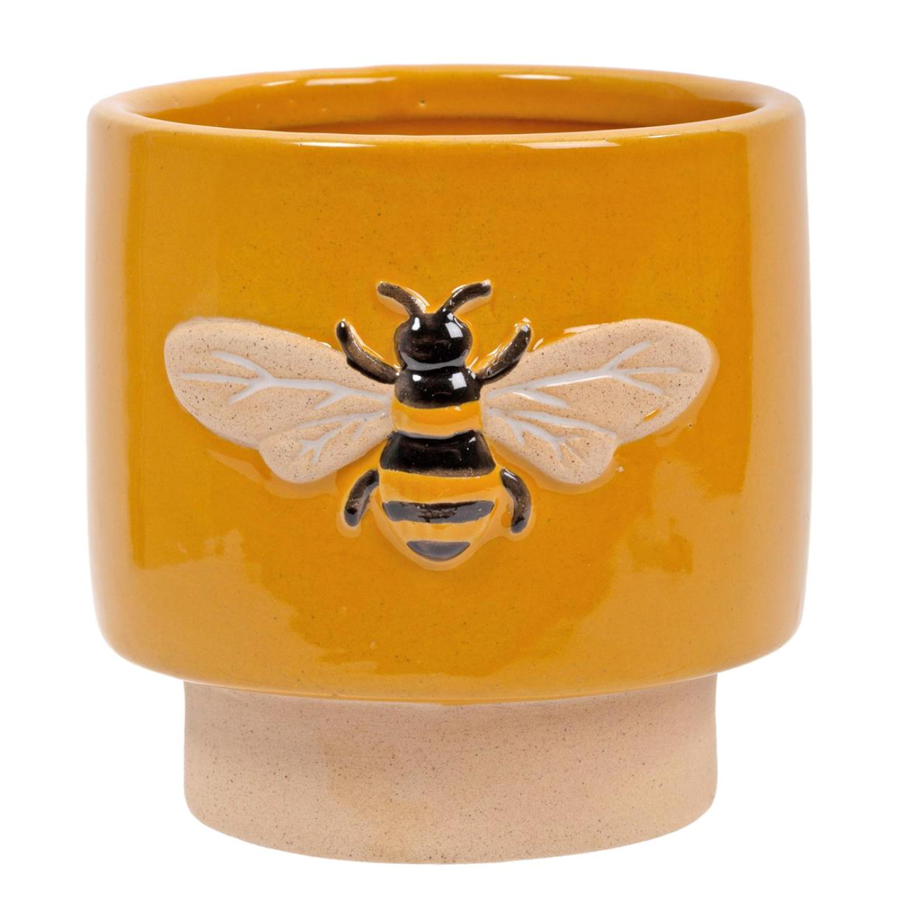 Ceramic Bee Planter 4.5"D