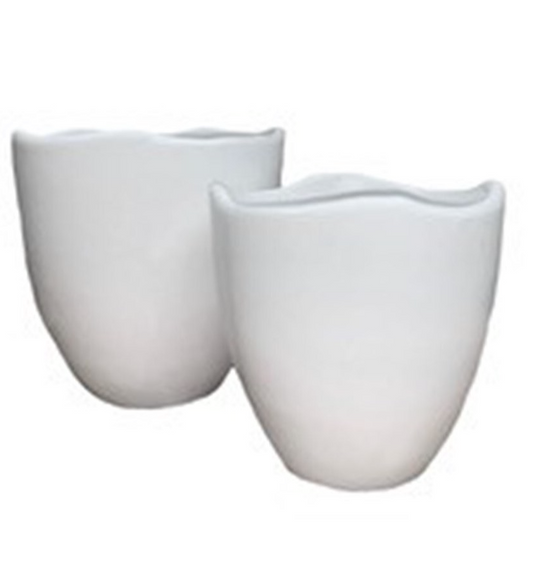 Wave Planter White