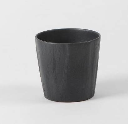 Geo Planter Black 5"