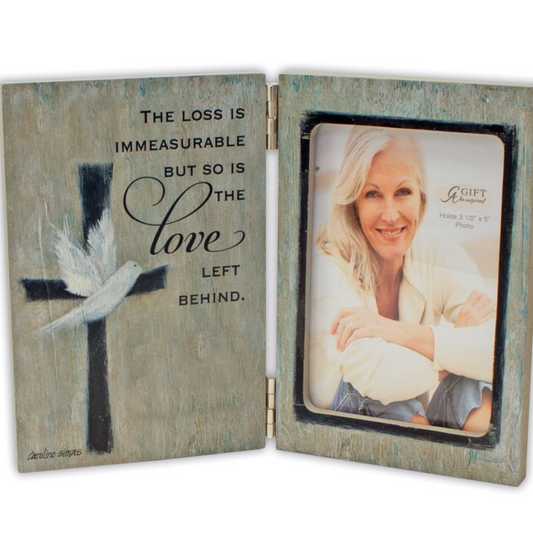 Love Left Behind Hinged Photo Frame 3.5"X5"