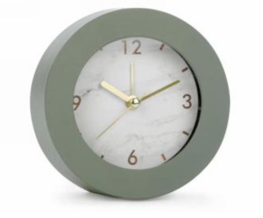 Sage Green Table Clock