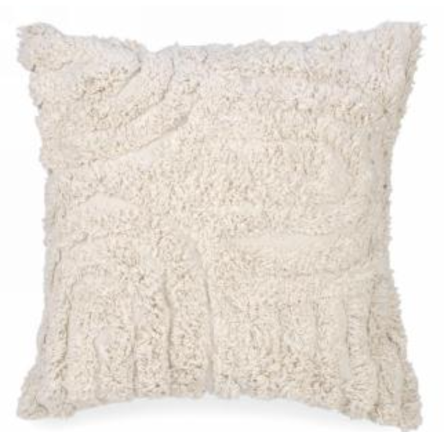 Cream Tufted Cushion