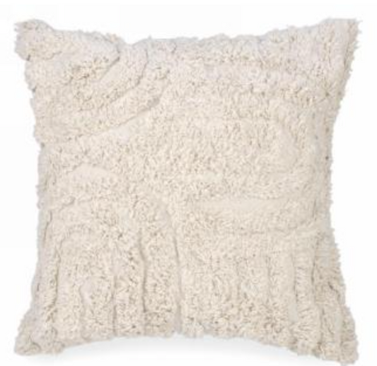 Cream Tufted Cushion