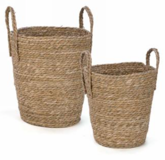 Natural Woven Tall Baskets