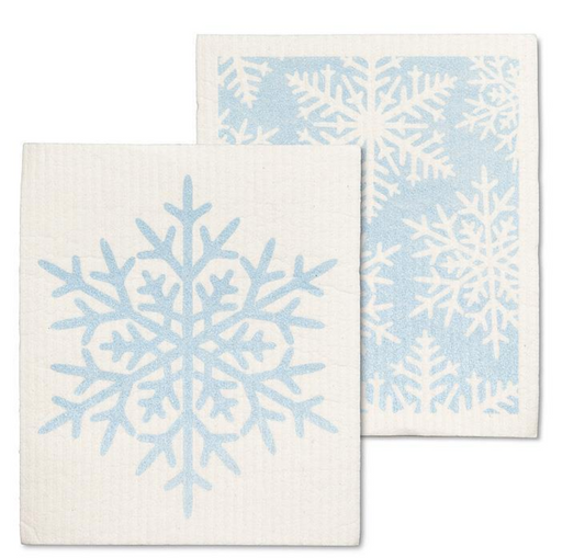 Snowflake Swedish Dishcloth 2PK