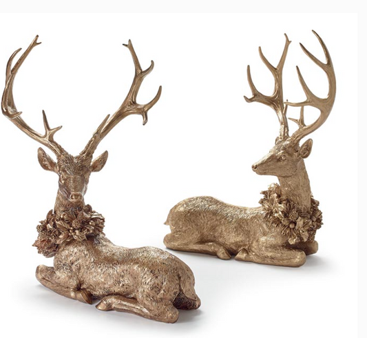 Gold Resin Deer (ASST)