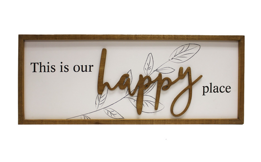 Our Happy Place Wall Art