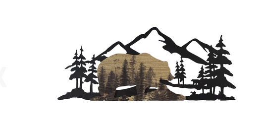 Bear In Trees Wall Art