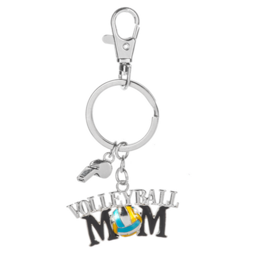Volleyball Mom Key Chain