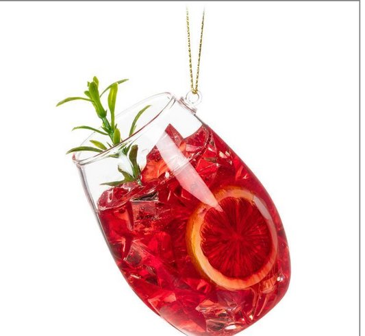 Glass Of Sangria Ornament