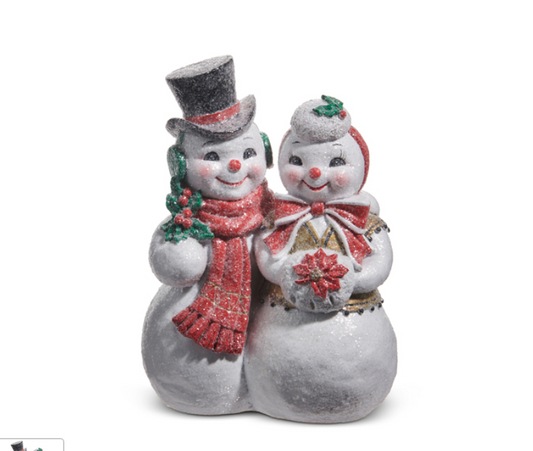 10.25" The Magic of Christmas Snow Couple