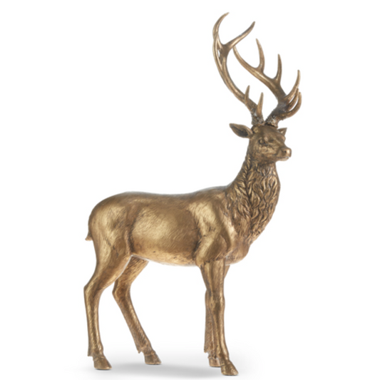 24" Gold Standing Deer