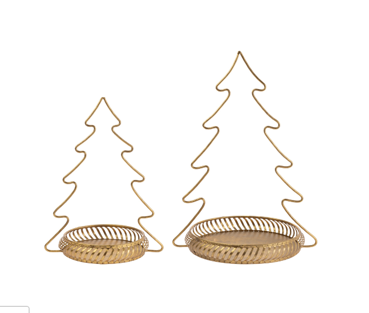 Gold Metal Tree Trays