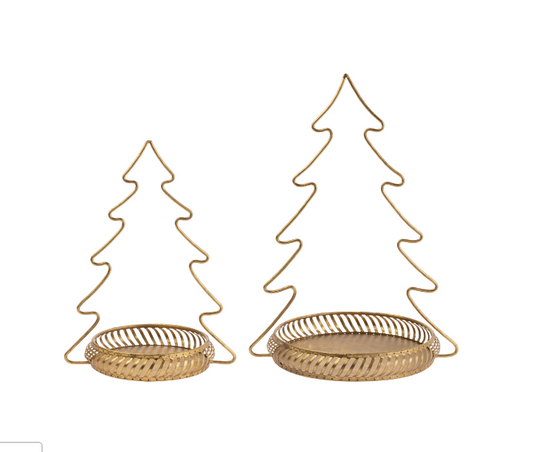Gold Metal Tree Trays