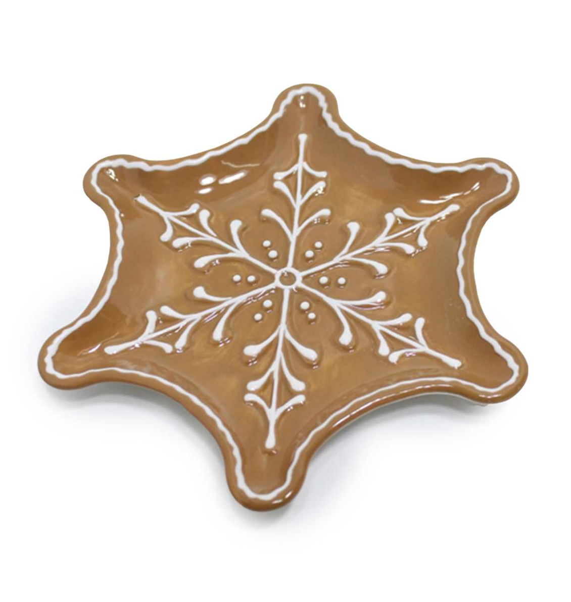 Gingerbread Snowflake Plate