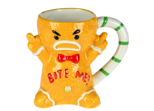 Bite Me Gingerbread Mug
