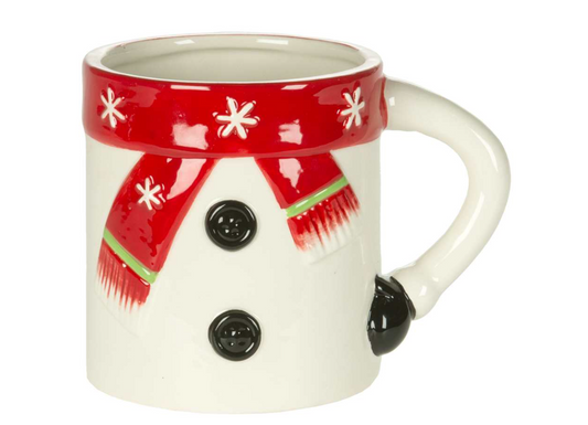 Snowman W/Red Scarf Mug
