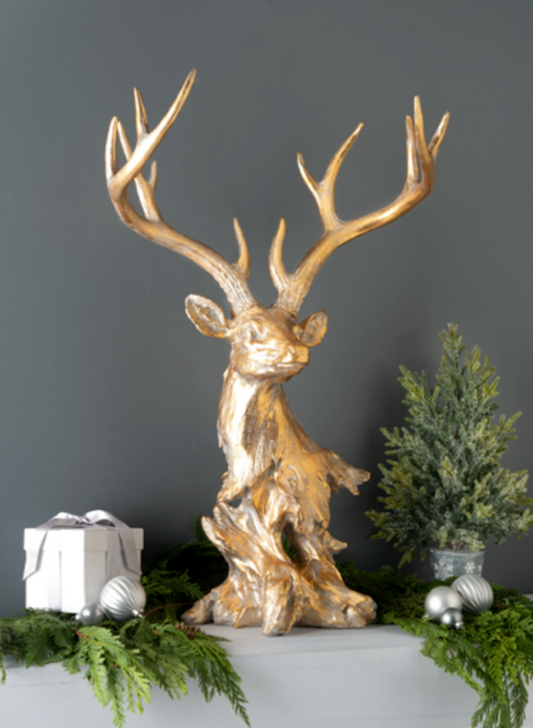 Oversized Stag Head Table Decor