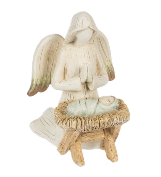 Kneeling Angel At Manger
