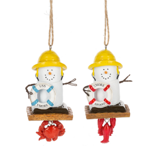 S'Mores Coastal Ornaments